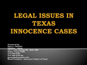 Media item displaying Legal Issues in Texas 4-9-18