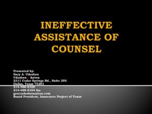 Media item displaying ineffective assistance of counsel 7-12-18