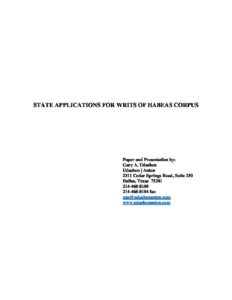 Media item displaying Applications for Writ of Habeas Corpus Nov 2020